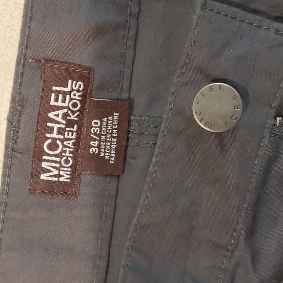 Michael Michael Kors Mens 5 Pocket Straight Fit Flex Dark Gray Pants 34x30 - Picture 8 of 12